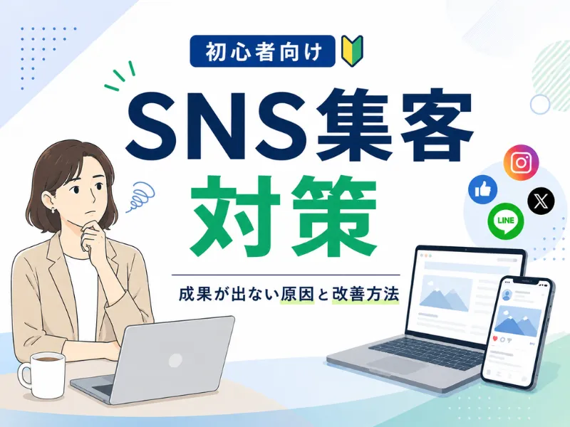 SNS集客の対策とは？成果が出ない原因と初心者でもできる改善方法を解説