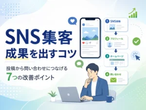 SNS集客のコツ7選｜投稿しても成果が出ないときの改善方法