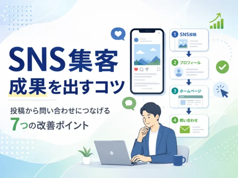 SNS集客のコツ7選｜投稿しても成果が出ないときの改善方法
