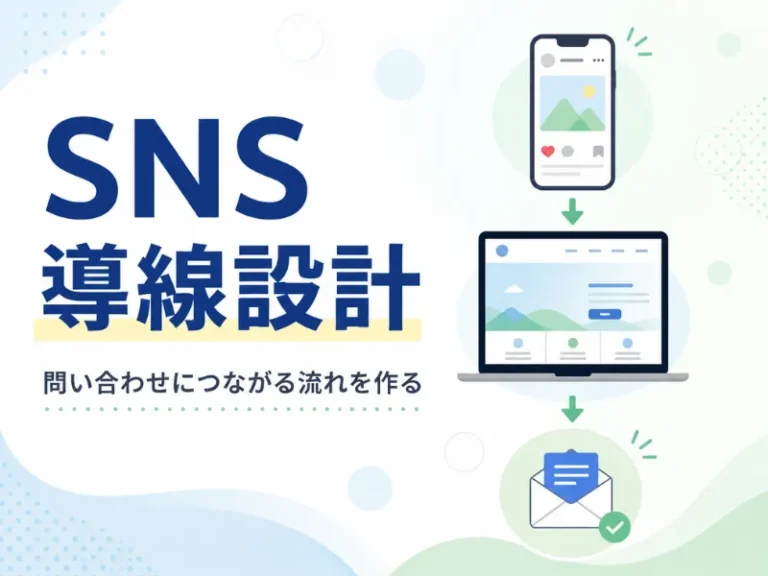 SNSの導線設計とは？問い合わせにつなげる作り方を初心者向けに解説